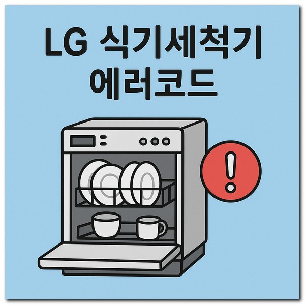 LG식기세척기 에러코드 IE OE AE FE 증상 및 해결방법