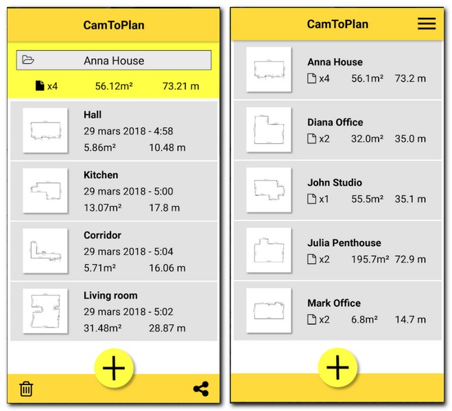 CamToPlan 인터넷 줄자 어플