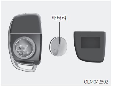 현대 포터2 자동차키 배터리 교체 방법